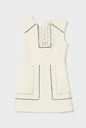 Abito con gioiello bambina bianco