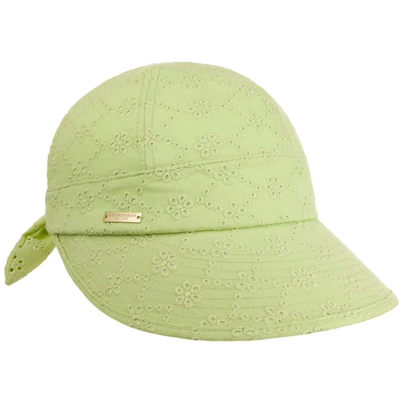 Broderie Anglaise Visor by - light green - Damen - Size: One Size - Seeberger - FashionsVida
