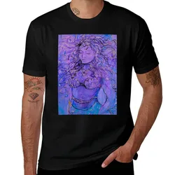 Purple Mermaid Queen of the Sea T-Shirt Independence Day Short Sleeve T-Shirt