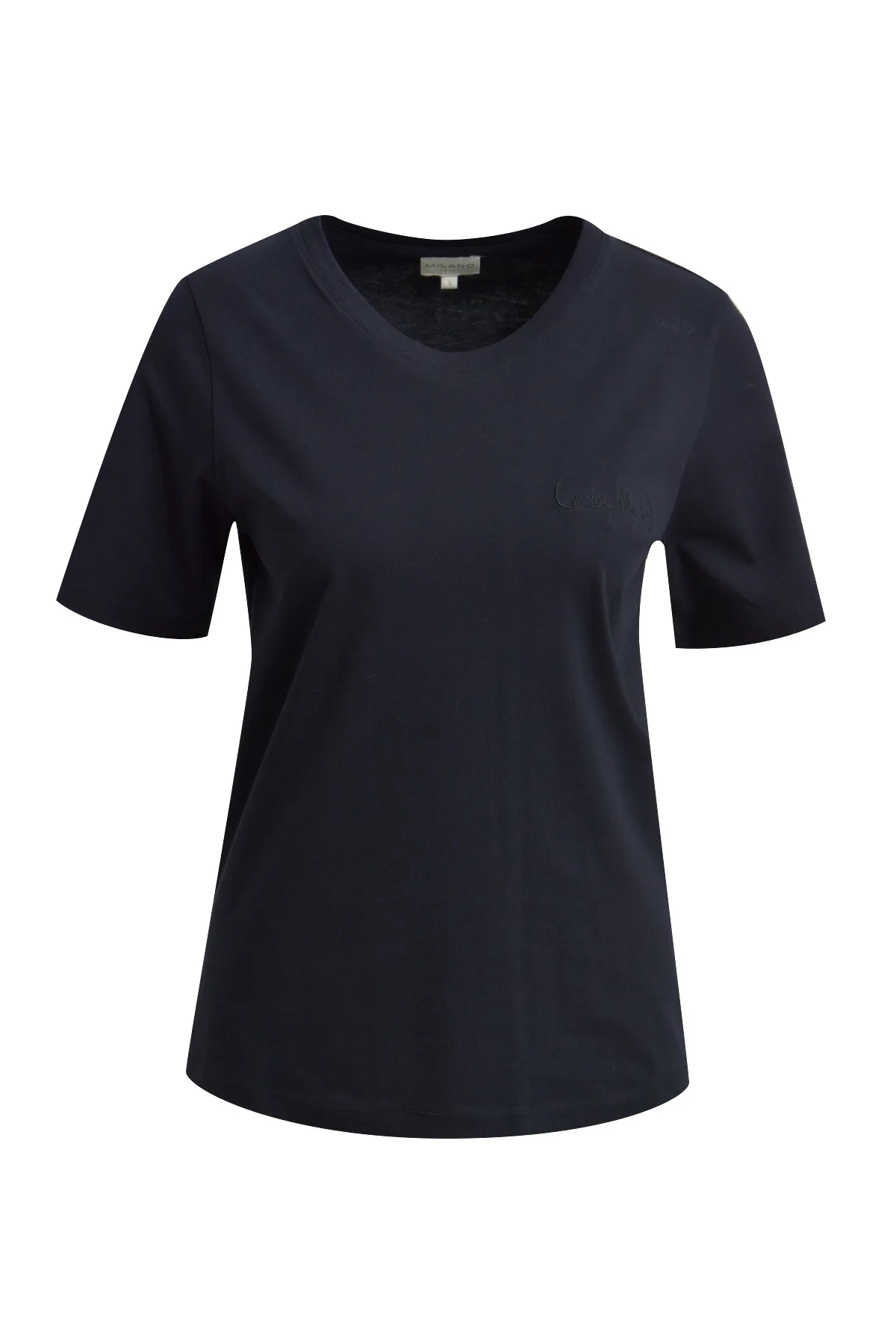 XS T-SHIRT WITH ROUND NECK female - XS - FashionsVida