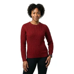 Pull Slouchy Cable Bordeaux Red XS