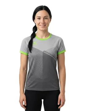 T-shirt à Manches Courtes Mantua Silver Grey / Green Gecko 42 - Erima - FashionsVida
