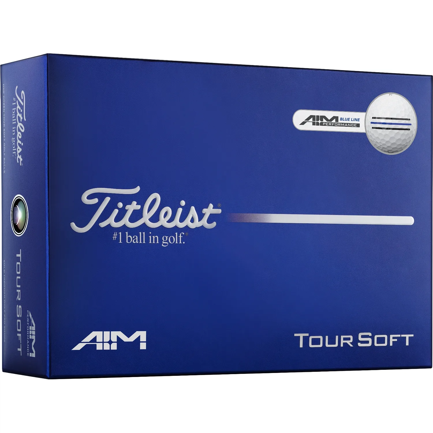 Golfbälle Tour Soft AIM 2026 - 12er Pack, weiss/blau - Titleist - FashionsVida