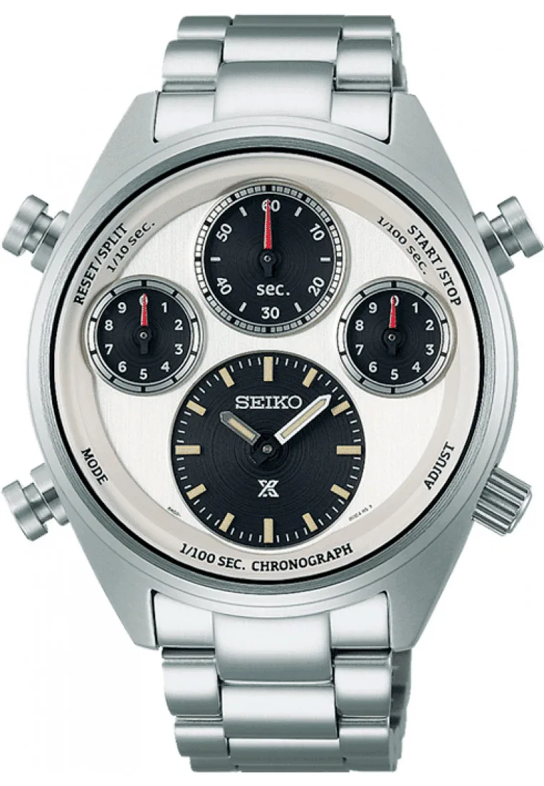 Sfj009p1 Mens Prospex Speedtimer Watch - Silver Stainless Steel - One Size - Seiko - FashionsVida