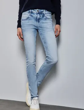 Slim Fit Jeans female Blau - Street One - FashionsVida