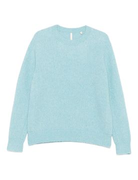 Brushed Ribbed Neck Sweatshirt for Men