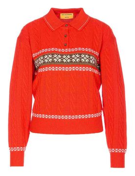 Polo lavorata a maglia