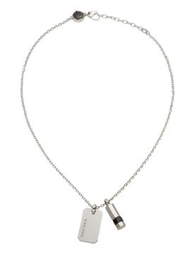 DIESEL Cadena negro / plata