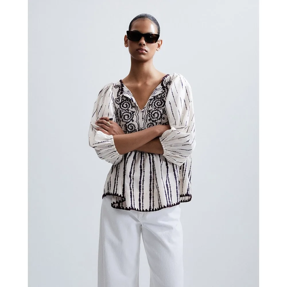 Sfera - Blusa bordados tye dye - Sfera - FashionsVida