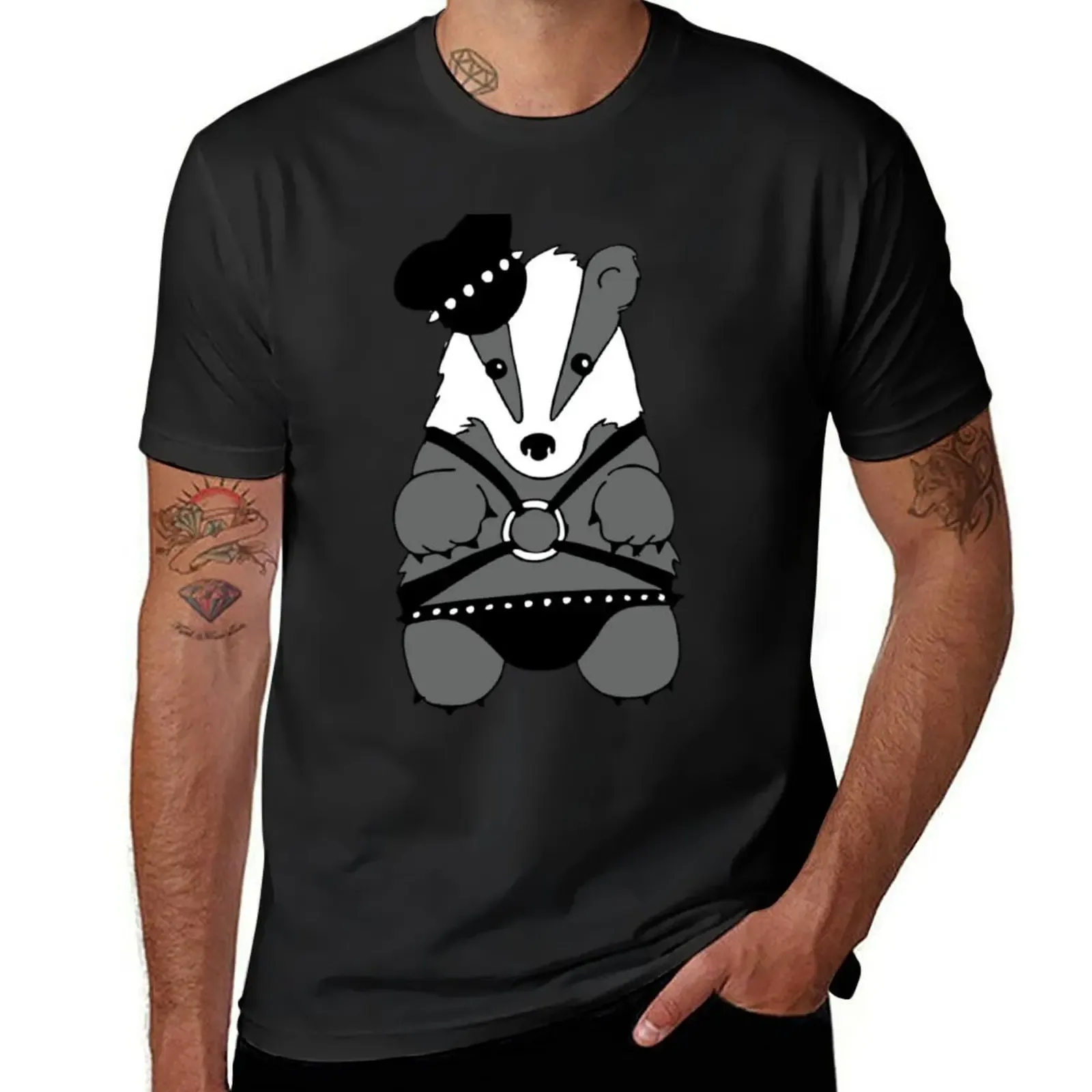 Bondage badger large T-Shirt plus sizes oversized t shirts for men - Aliexpress - FashionsVida