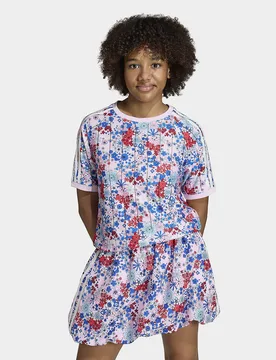 Womens x Liberty London T-shirt - Rosa, rosa rosa Bambino taglia 13-14Y - Adidas - FashionsVida