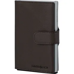 Cartera Alu Fit de piel y aluminio con capacidad de 8 tarjetas