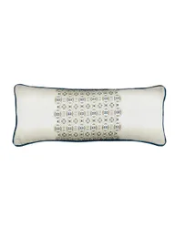 Elara Geometric Rectangle Cushion Blue Mix