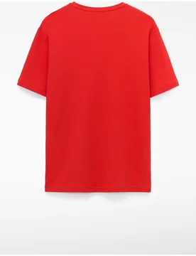 Camiseta de manga corta de hombre de algodón de cuello caja - Adolfo Dominguez - FashionsVida