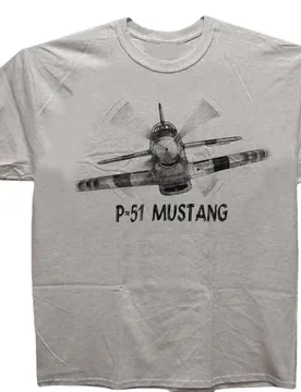 P-51 Mustang Fighter US Air Force Airplane Printed T-Shirt. Summer Cotton Short Sleeve O-Neck Mens T Shirt New S-3XL - Aliexpress - FashionsVida