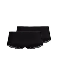Panty 2er Pkg CLASSICOTTON black schwarz 42 damen