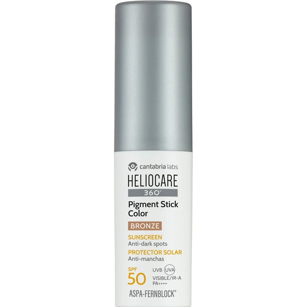 Protector Solar Rostro Pigment Color Stick Bronze - Heliocare - FashionsVida