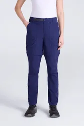 Womens Cargo Zip-Off Pants - Navy - Navy - Size: 16