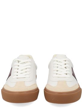 Signature-Stripe Leather Sneakers