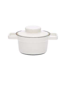 Olla de esmalte con tapa Aromapot - Truehomeware 16cm 0,75l blanco
