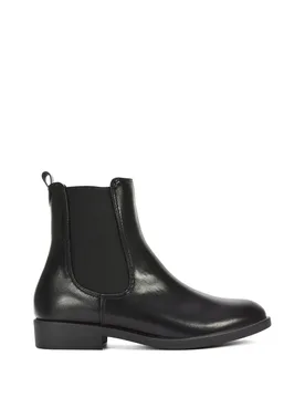 Women's 'Nala' Chelsea Flatform Ankle Boots Pull On in Black Size: 5 - Black - Size: 5 - XY London - FashionsVida
