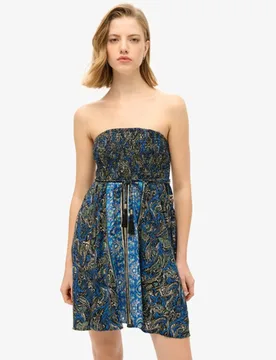 Superdry Damen Bandeau-kleid Marineblau - Größe: 44 - 64.99 - FashionsVida