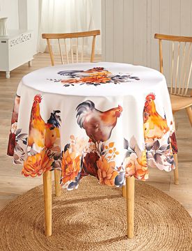 Tischdecke "Hahn" Ø 140 cm Eldo