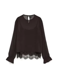 XS VMLALIE LS LACE TOP WVN female