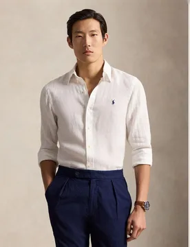 Camisa de hombre de lino Slim Fit - Polo Ralph Lauren - FashionsVida