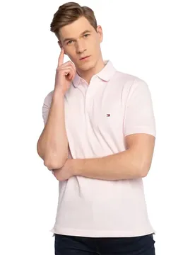 Polo à Manches Courtes 1985 Regular Fit Light Pink XL