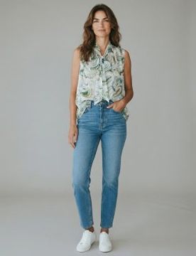 Para mujer. 2613161202200 Top de crepé acampanado Mllfatuo , (38), Casual, Viscosa, Sin mangas / Tirantes