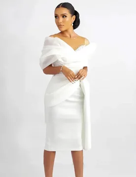 Customized Sweetheart Pleats with Off the Shoulder Classic Mermaid Organza Vestido De Novia High Quality Satin Wedding Dress - Aliexpress - FashionsVida