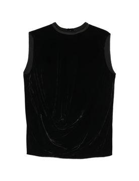 Sleeveless Velvet Top, Lined