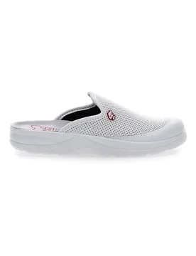 Ciabatte in Vera Pelle Bianche 653 44 - MR CHEF - FashionsVida