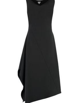 Chic Cotton Mini Dress with Side Slit