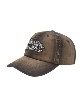 Script Spray Fade Dad Cap - Black