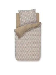 Percal Ropa de cama BAILAMOS 70x90cm/140x200cm Arena camel