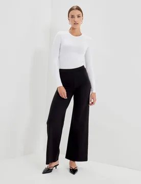 Reyna Ponte Jersey Trouser Black female - Finery London - FashionsVida