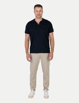 Poloshirt Strick 17 Schwarz M