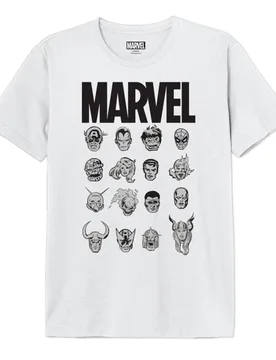 T-Shirt - Character - S bis XXL - für Männer - Größe M - weiß - Lizenzierter Fanartikel - Männer - male - Marvel - FashionsVida