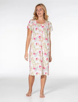 Camisón corto con canesú - Mitjans - FashionsVida