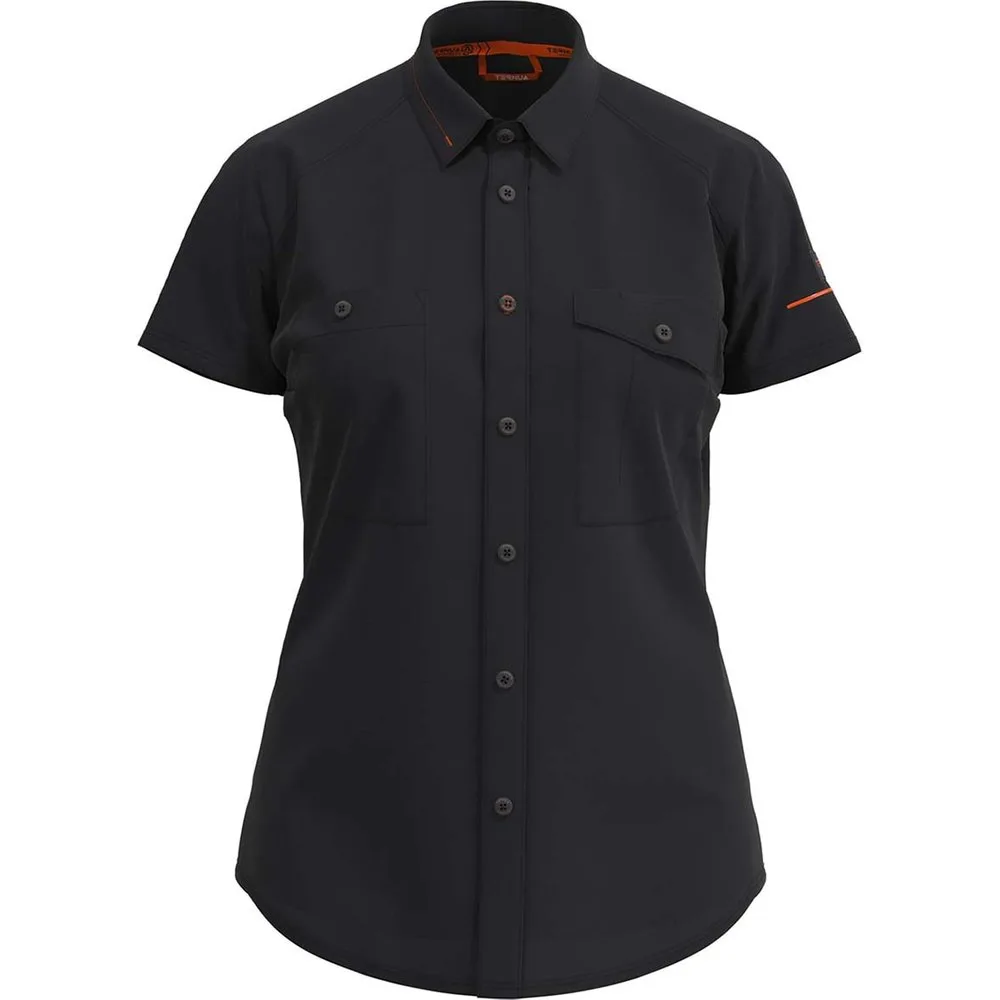 Camisa Ega de manga corta Negra para Mujer - TERNUA WORKWEAR - FashionsVida