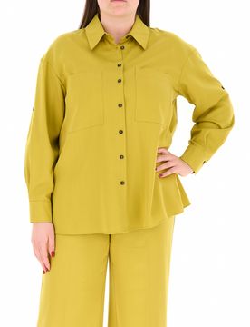 Camicia in lyocell SENAPE 21
