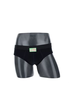 Slip in cotone NERO L