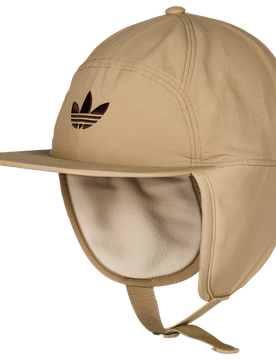 Earflap Unisex Kappen - Braun - One Size - Baumwolle Brown One Size