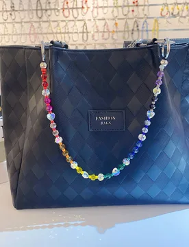 HERLOOK Bag Charms for Women Y2K Accesories Colorful Crystal Clear Beads Bag Charm Fashion Chain Ladies Jewelry - Aliexpress - FashionsVida