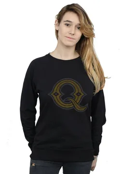 Women's Onward Quest Logo Sweatshirt in Black Size: Large - Black - Size: L - Disney - FashionsVida