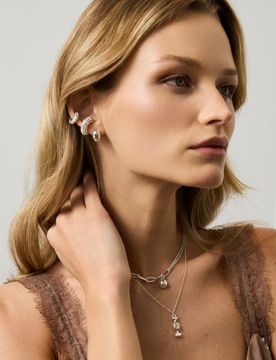 Collana con ciondolo a forma di caramella - argento