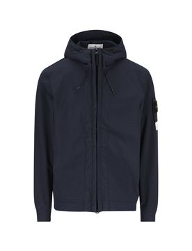 Logo-Patch Hooded Jacket