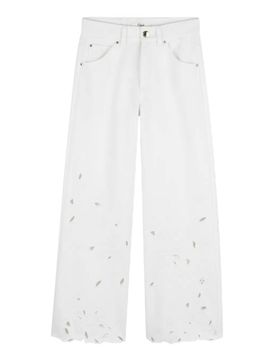 Chloe' Pantaloni Con Ricamo